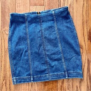 Free People Denim Mini Skirt Size 4